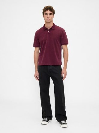 Polo in piquet rilassata