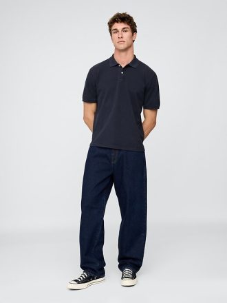 Polo in piquet rilassata