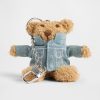 Portachiavi con ciondolo a forma di giacca di jeans a forma di orso Brannan