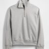 Pullover oversize pesante con cerniera a un quarto
