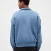 Pullover oversize pesante con cerniera a un quarto