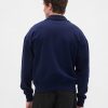 Pullover oversize pesante con cerniera a un quarto