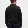 Pullover oversize pesante con cerniera a un quarto