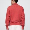 Pullover oversize pesante con cerniera a un quarto