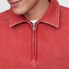 Pullover oversize pesante con cerniera a un quarto