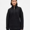 Pullover trapuntato jacquard con mezza zip GapFit Pullover trapuntato jacquard con mezza zip GapFit