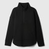 Pullover trapuntato jacquard con mezza zip GapFit Pullover trapuntato jacquard con mezza zip GapFit