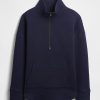 Pullover trapuntato jacquard con mezza zip GapFit Pullover trapuntato jacquard con mezza zip GapFit