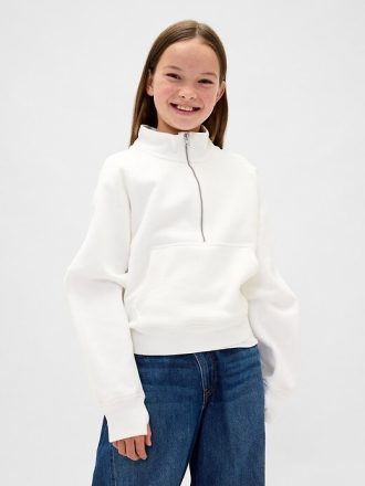 Pullover VintageSoft con mezza zip per bambini