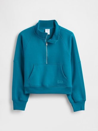 Pullover VintageSoft con mezza zip per bambini