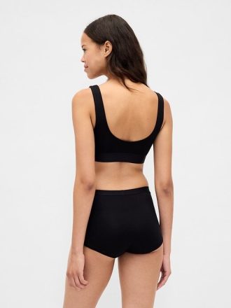 Reggiseno a triangolo con logo Gap in cotone elasticizzato biologico
