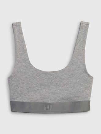 Reggiseno a triangolo con logo Gap in cotone elasticizzato biologico