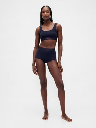 Reggiseno a triangolo con logo Gap in cotone elasticizzato biologico