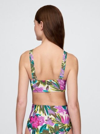Reggiseno bikini a fascia color block