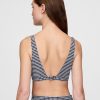 Reggiseno bikini incrociato in seersucker e vichy Reggiseno bikini incrociato in seersucker e vichy
