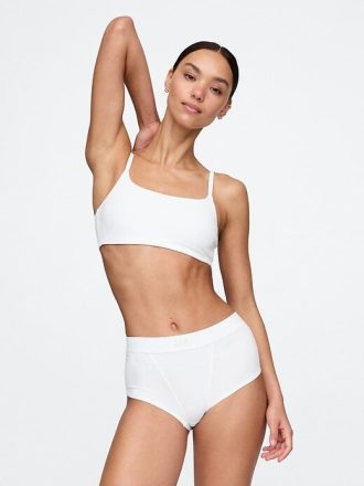 Reggiseno bralette in cotone elasticizzato biologico