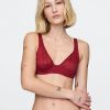 Reggiseno semi-demi senza fodera in pizzo