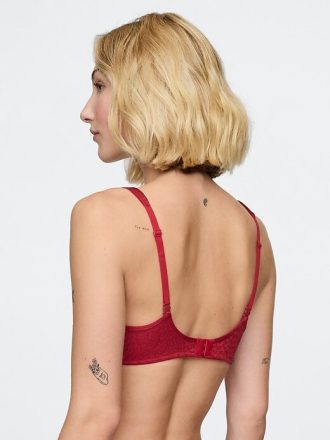 Reggiseno semi-demi senza fodera in pizzo