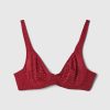 Reggiseno semi-demi senza fodera in pizzo
