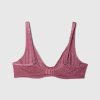 Reggiseno semi-demi senza fodera in pizzo