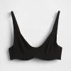 Reggiseno senza fodera in cotone elasticizzato biologico