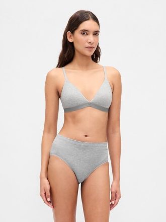 Reggiseno triangolare in cotone elasticizzato biologico