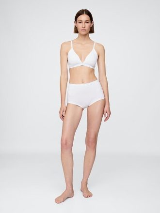 Reggiseno triangolare in cotone elasticizzato biologico