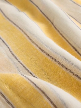 Sarong a righe in lino e cotone