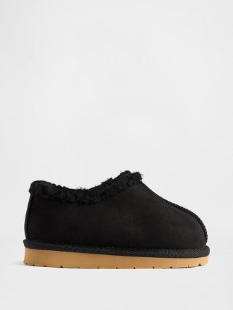Scarpe vegane in pelle scamosciata con fodera in sherpa per bambini