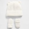 Set berretto e guanti CashSoft Bear per neonati e bambini