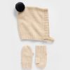 Set berretto e guanti CashSoft con pompon per neonati e bambini Set berretto e guanti CashSoft con pompon per neonati e bambini
