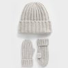 Set berretto e guanti CashSoft Rib per neonati e bambini Set berretto e guanti CashSoft Rib per neonati e bambini