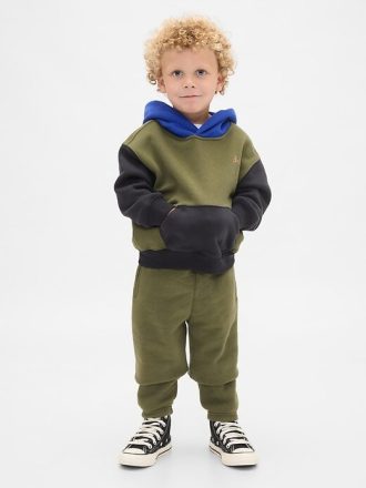 Set con cappuccio color block VintageSoft per neonati e bambini