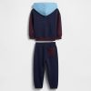 Set con cappuccio color block VintageSoft per neonati e bambini