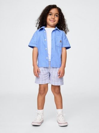 Set da campeggio in lino e cotone per neonati e bambini piccoli