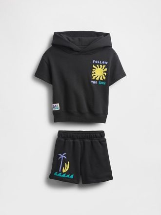 Set di abiti con cappuccio VintageSoft per neonati e bambini piccoli