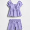 Set di abiti in garza stropicciata per bambini Set di abiti in garza stropicciata per bambini
