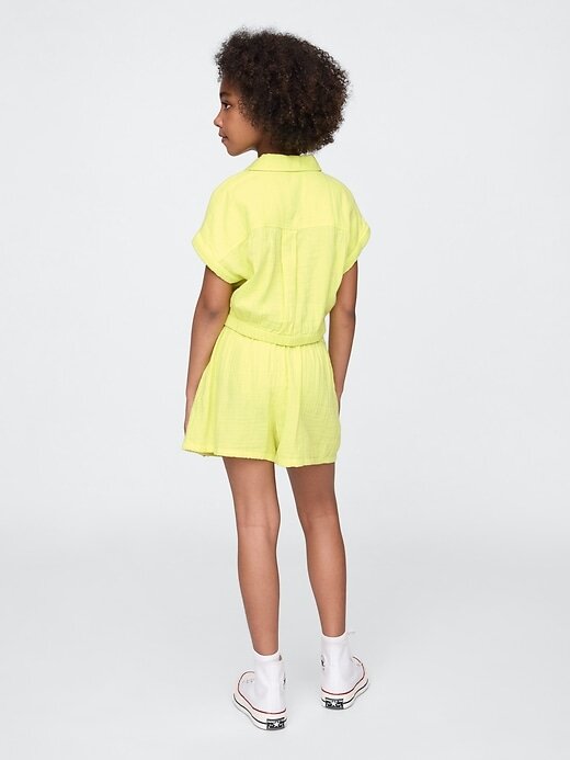Set di abiti in garza stropicciata per bambini Set di abiti in garza stropicciata per bambini