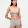 Shorty a vita alta in cotone elasticizzato biologico