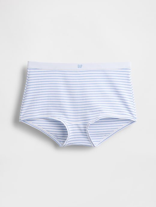 Shorty a vita alta in cotone elasticizzato biologico Shorty a vita alta in cotone elasticizzato biologico
