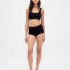 Shorty a vita alta in cotone elasticizzato biologico Shorty a vita alta in cotone elasticizzato biologico