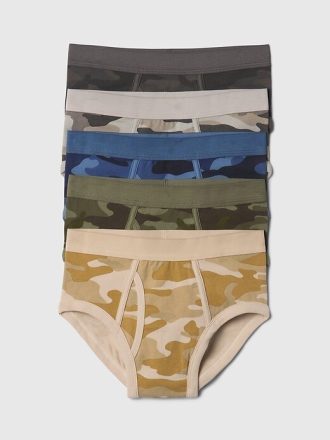 Slip mimetici in cotone biologico per bambini (confezione da 5)