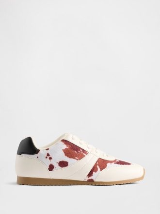 Sneakers con stampa mucca per bambini