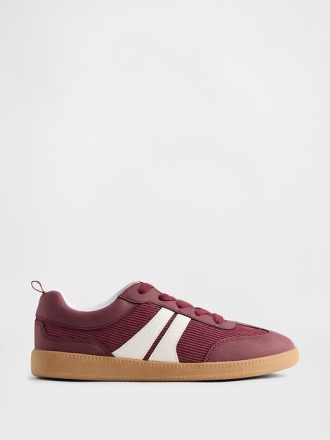 Sneakers in velluto a coste per bambini