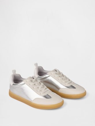 Sneakers retrò metallizzate per bambini