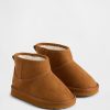 Stivali per bambini in pelle scamosciata vegana con fodera in sherpa