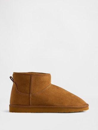 Stivali vegani in pelle scamosciata con fodera in sherpa per bambini Stivali vegani in pelle scamosciata con fodera in sherpa per bambini