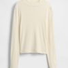 T-shirt a collo alto a coste per bambini