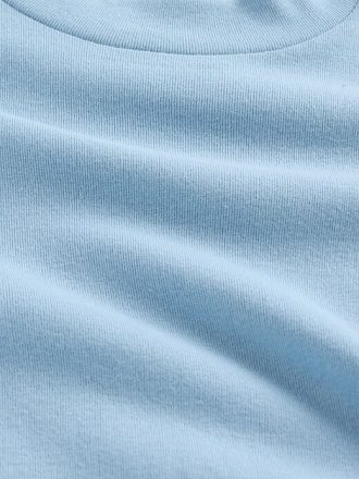 T-shirt a collo alto a coste per bambini