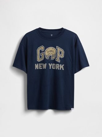 T-shirt con logo grafico rilassato per bambini